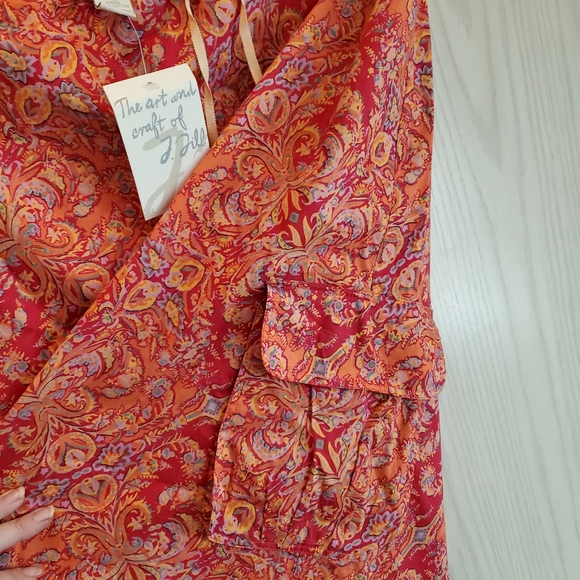 J. Jill Orange Casual Cargo Skirt XLT NWT - Picture 2 of 2